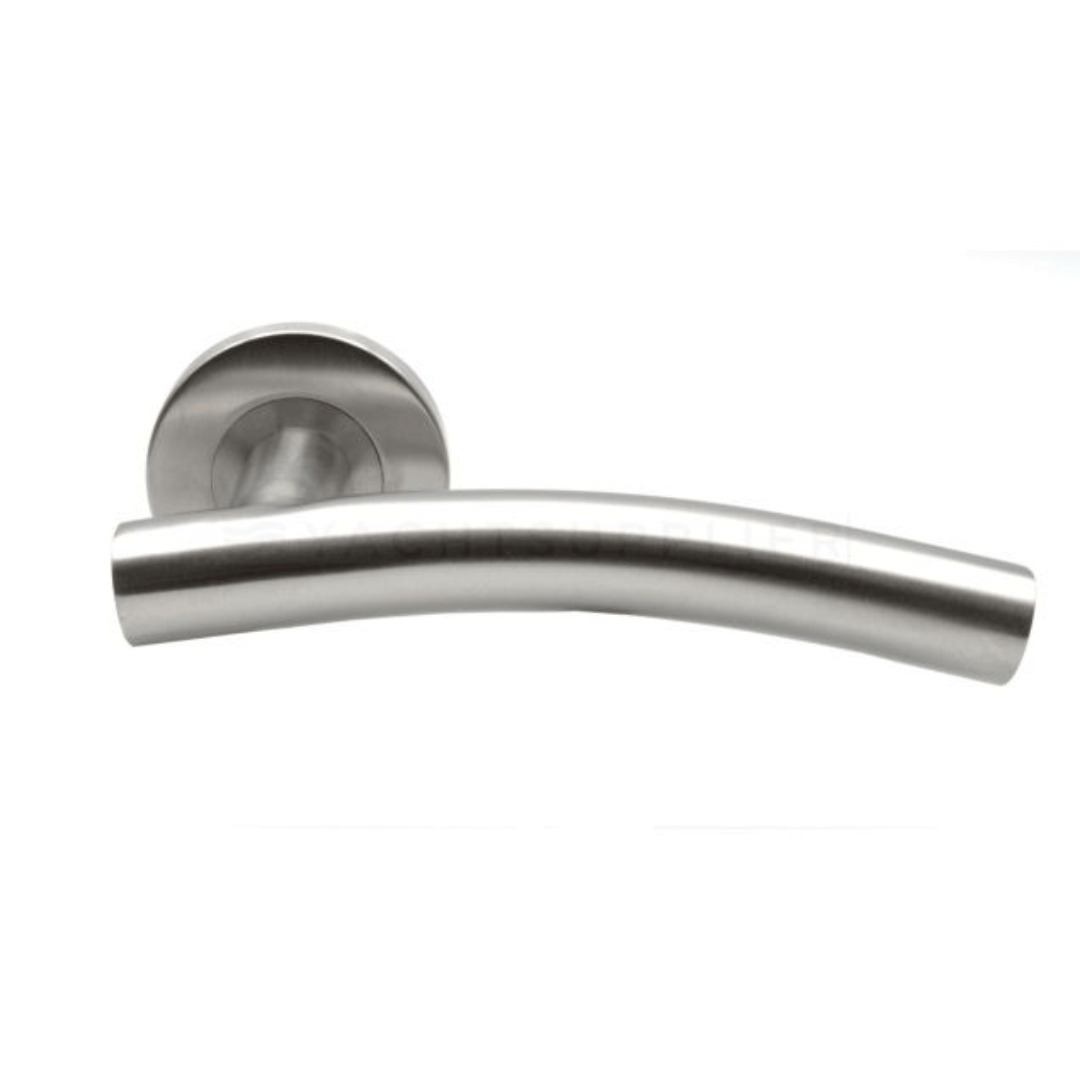 Deurklinken RVS gepolijst op rozet