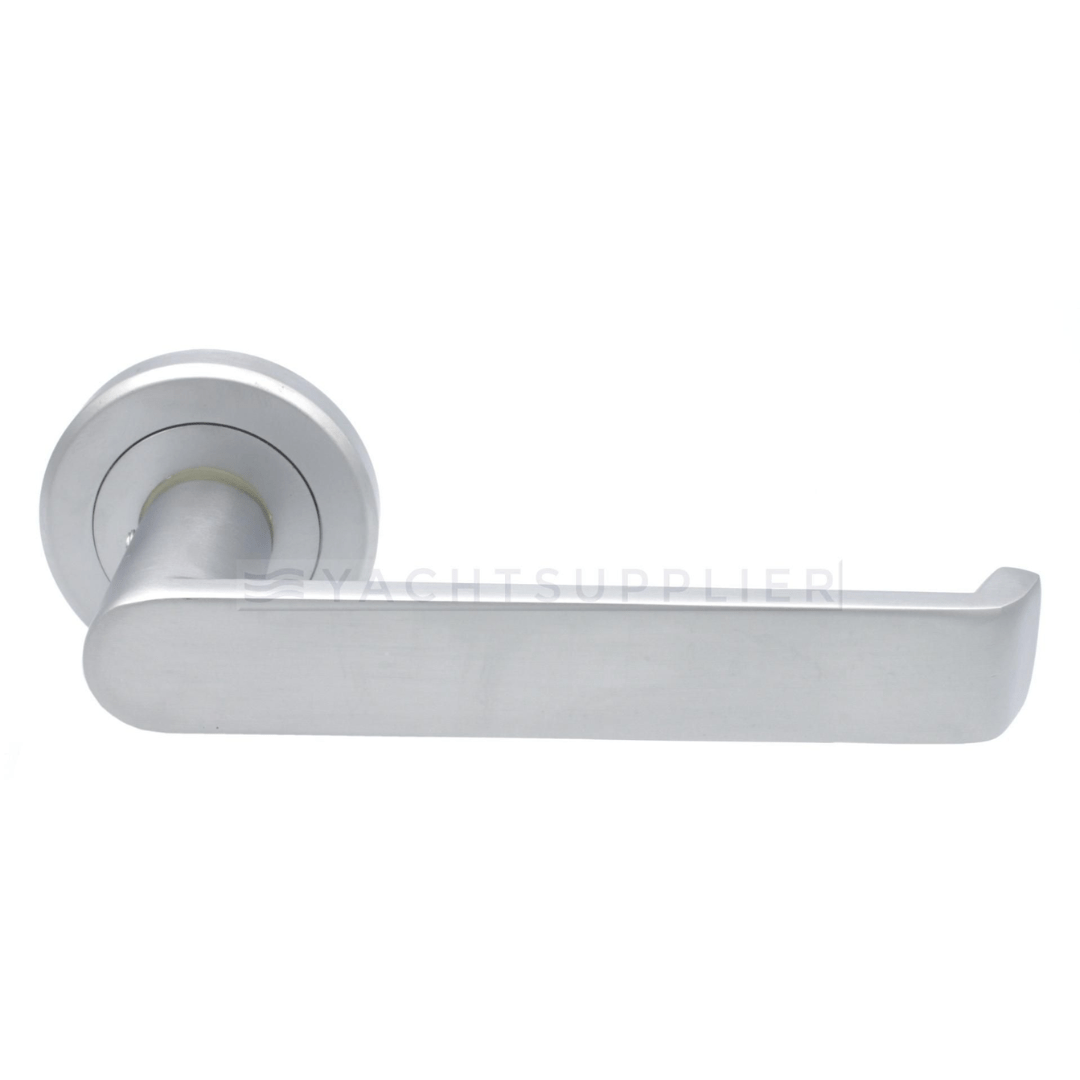 Deurklinken mat chroom op rozet