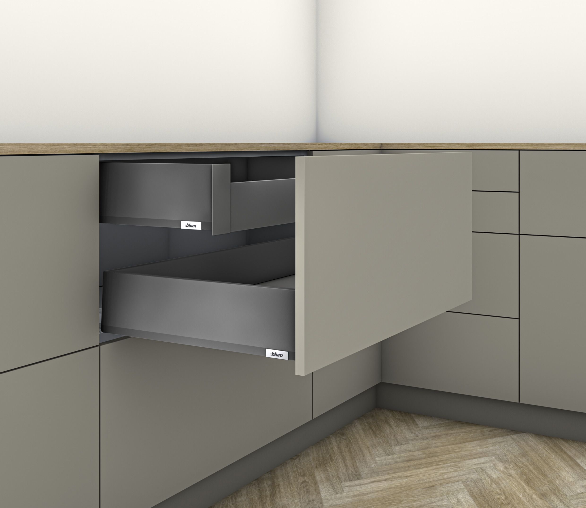 Merivobox binnenlade - Hoogte K (144mm)