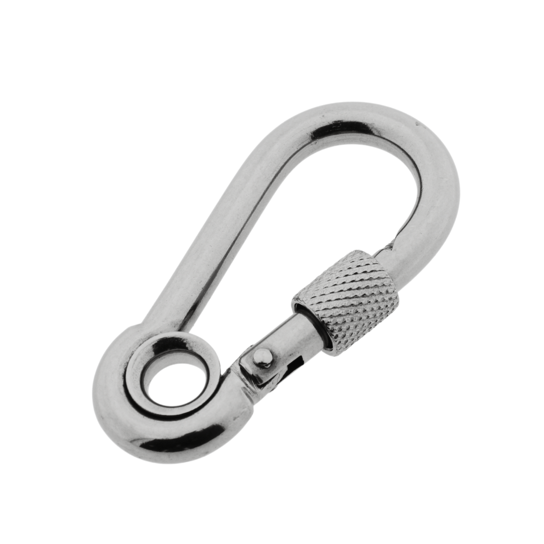 Karabijnhaak met borgmoer en oog