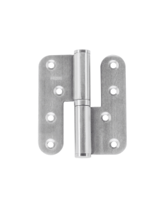 Paumelle HDD 100x88x3 rvs inox plus geborsteld Links