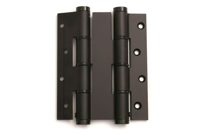 Deurveerscharnier dubbelwerkend - Lengte 120mm - Deurdikte 30mm - Aluminium zwart