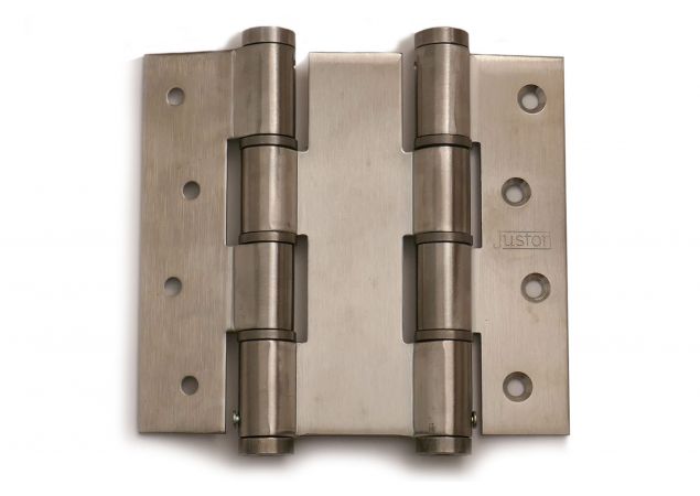 Deurveerscharnier dubbelwerkend - Lengte 120mm - Deurdikte 40mm - RVS