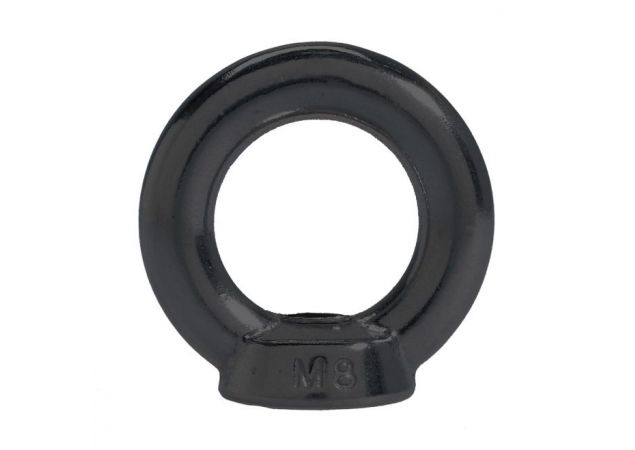 Oogmoer M8 Rvs 316 Din 582 - PVD Mat zwart