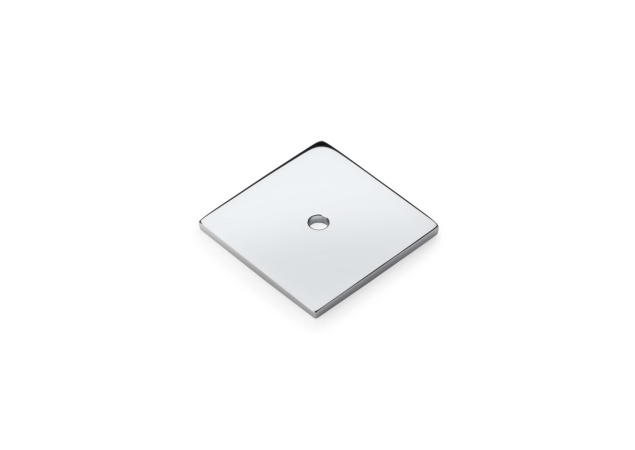 Achterplaat vierkant voor Meubelknop - Gepolijst chroom - AW893-38-PC