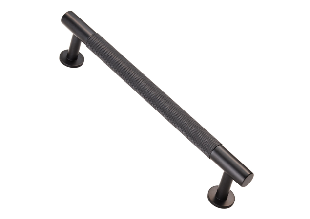 Meubelgreep Knurled - 190x36x160mm - Mat zwart - FTD700CMB