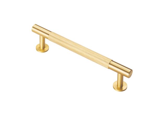 Meubelgreep Knurled - 190x36x160mm - Mat messing - FTD700CSB
