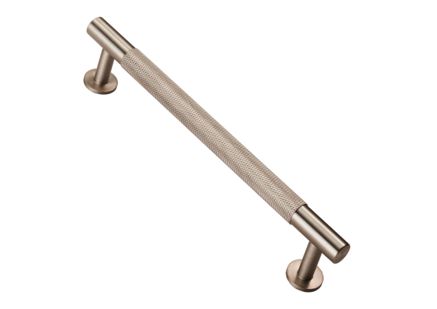 Meubelgreep Knurled - 190x36x160mm - Mat vernikkeld - FTD700CSN