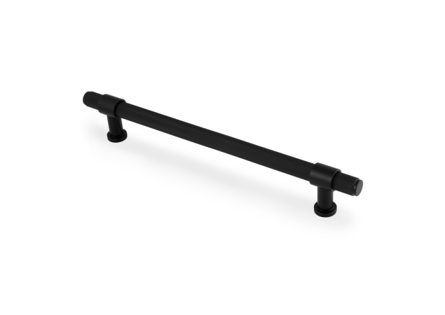 Meubelgreep Knurled 'Kingston' - Zwart - 284x44x224mm - AW839-224-BL