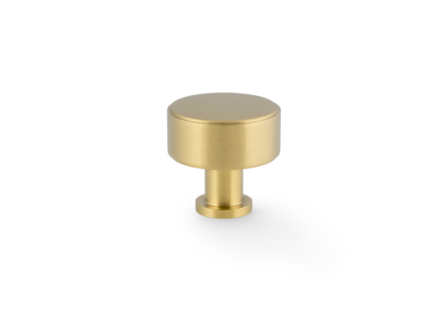 Meubelknop Plain 'Lucia'  - PVD Mat messing - Ø35mm - Hoogte 35mm