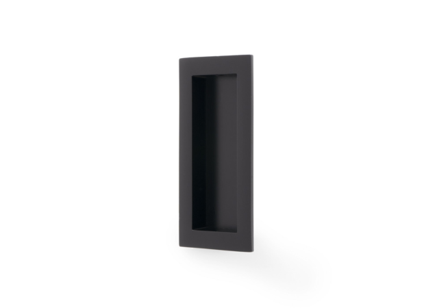 Infreeskomgreep rechthoekig 'Flush' - Zwart - 100x45mm - AW911-100-BL