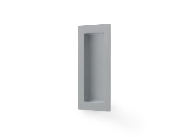 Infreeskomgreep rechthoekig 'Flush' - Mat chroom - 100x45mm - AW911-100-SC