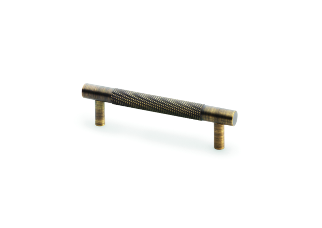 Meubelgreep Knurled 'Brunel' - Antiek messing - 121x32x96mm - AW810-96-AB