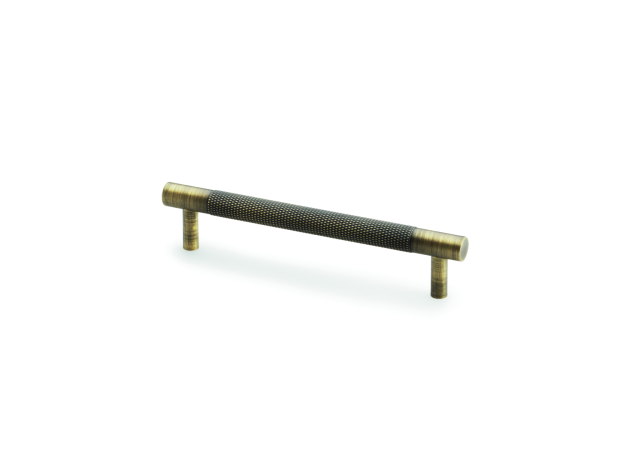 Meubelgreep Knurled 'Brunel' - Antiek messing - 153x33x128mm - AW810-128-AB