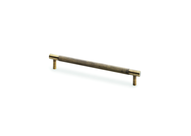 Meubelgreep Knurled 'Brunel' - Antiek messing - 217x32x192mm - AW810-192-AB