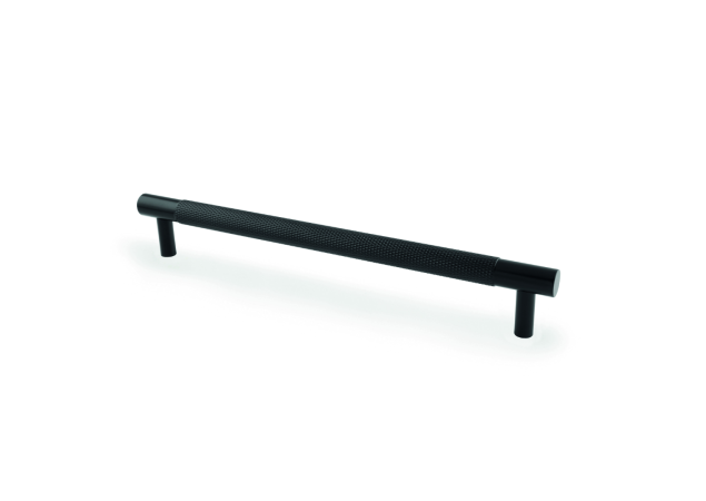 Meubelgreep Knurled 'Brunel' - Zwart - 217x32x192mm - AW810-192-BL