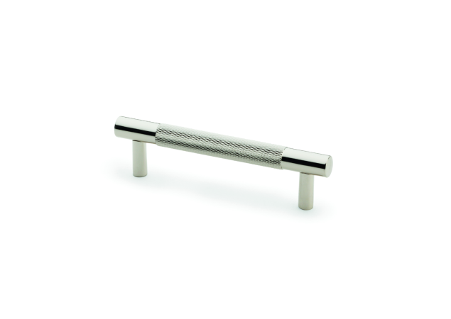 Meubelgreep Knurled 'Brunel' - Nikkel gepolijst - 121x32x96mm - AW810-96-PN