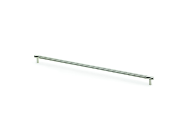 Meubelgreep Knurled 'Brunel' - Nikkel gepolijst - 473x33x448mm - AW810-448-PN