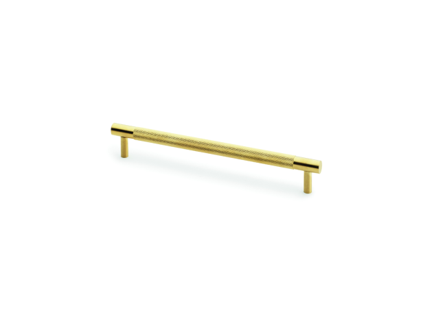 Meubelgreep Knurled 'Brunel' - PVD Mat messing - 217x32x192mm - AW810-192-SBPVD