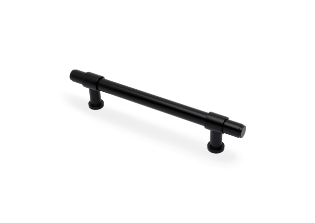 Meubelgreep Plain 'Kingston' - Zwart - 220x44x160mm - AW839P-160-BL