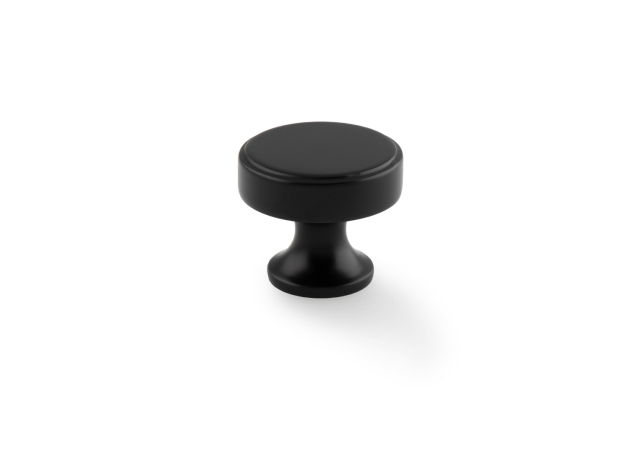 Meubelknop 'Havana' - Zwart - Ø38mm - Hoogte 32,5mm