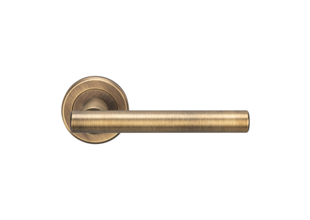 Deurkruk Philadelphia - Antiek messing - Rond rozet Ø50mm - ZIN3121AB