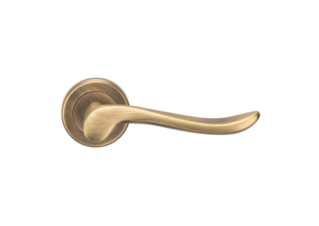 Deurkruk Verdun - Antiek messing - Rond rozet Ø50mm - ZIN3130AB