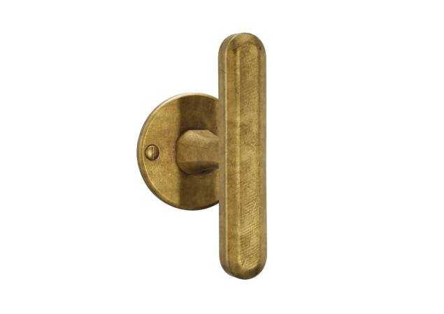 HDD Deurkruk Crafino Terra T-vorm - Craft goud - Rond rozet Ø50mm
