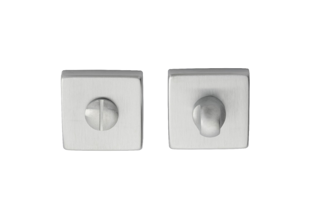 Wc garnituur op rozet vierkant 50mm Mat chroom - QT004SC