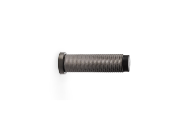 Deurstopper Brunel 'Knurled' - PVD Antraciet  - Wandmontage - AW600-75-DBZPVD
