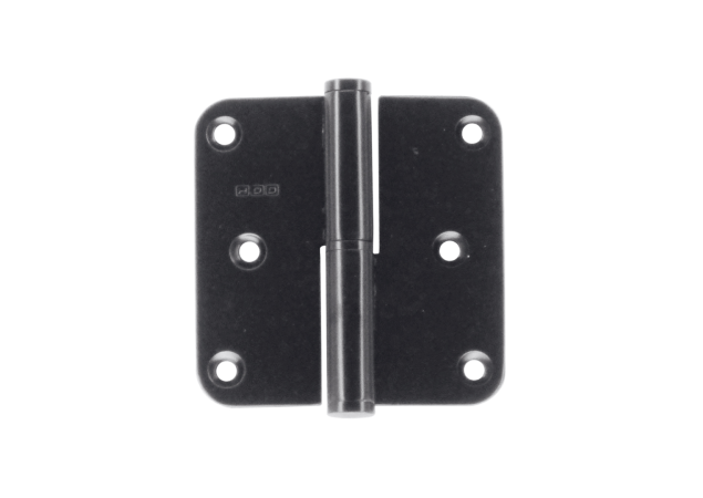 Paumelle HDD 76x76x2.5 mat zwart Links