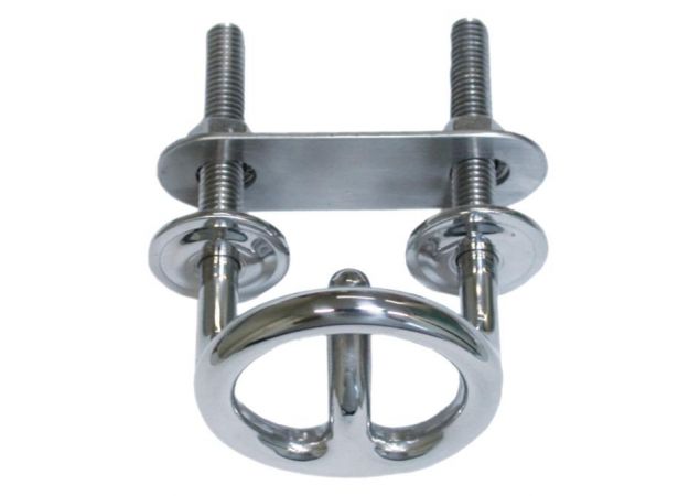 Waterski haak/trekoog tbv achterspiegel - Rvs 316 - ø60mm