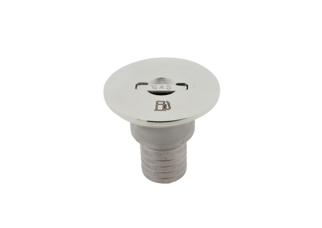 Dek-dop Gas met intrekbare hendel Ø38mm RVS 316