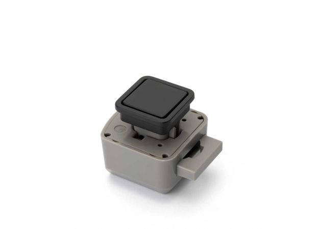 Drukknop-set R-Evolution Vierkant - Matzwart - Buitenwerks 29x29mm - Plaatdikte: 10,5-19,5mm - 56551.0223