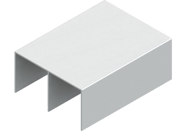 Schuifdeurrail - Bovenrail - Aluminium - 6000x85mm
