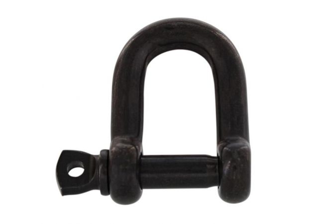 D-sluiting - RVS 316 (A4) - Ø5mm - PVD Mat zwart