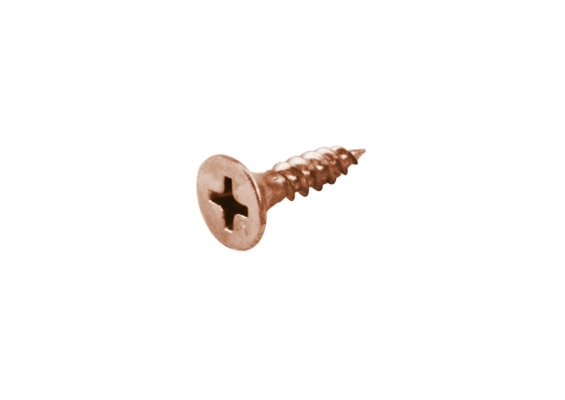 HDD schroef voor paumelle 4x20mm rood koper