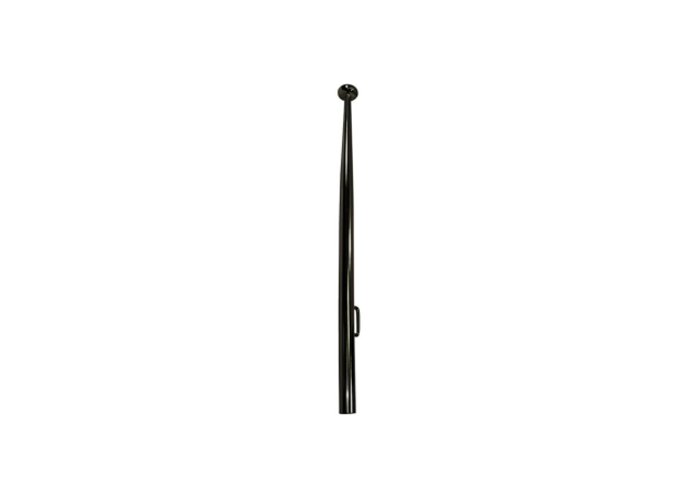 Vlaggenstok Lengte 900mm Ø 25 mm Rvs 316 PVD Zwart