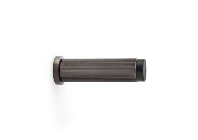 Deurstopper Reeded 'Projection' - PVD Antraciet - Wandmontage