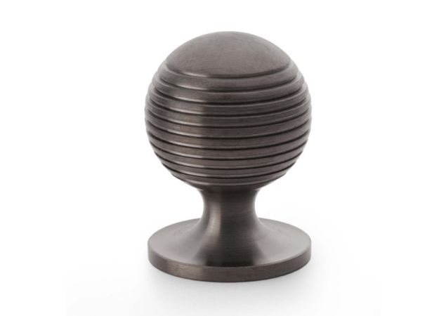 Meubelknop Caesar - PVD Antraciet - Ø32mm - Hoogte 45mm - AW832-32-DBZPVD