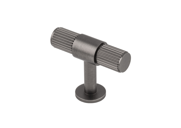 Meubelknop 'Lines' T-vorm - Antraciet - 50x13x39mm - FTD711ANT