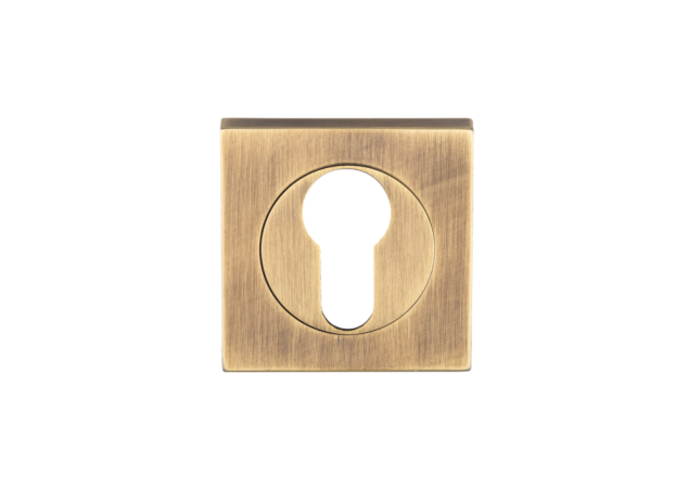 PC Rozet vierkant - Antiek messing - 51,5mm - SZM001SQAB