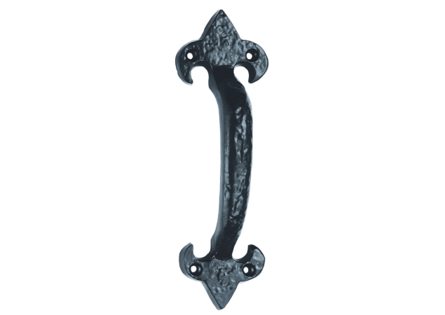 Meubelgreep smeedijzer - Antiek zwart - 180x31,5x127,5mm - LF5574B