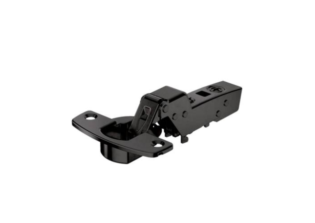 Hettich inboorscharnier Opliggend 110° Zwart opschroef met soft-close