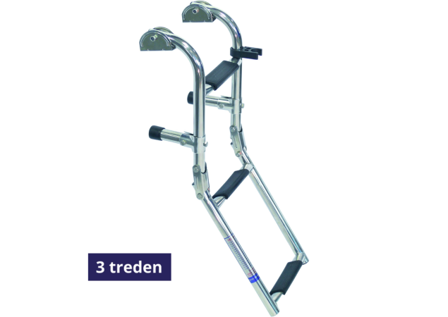 Zwemtrap Klapbaar 3 treden L1 235mm L2 395mm B 254mm Rvs 316