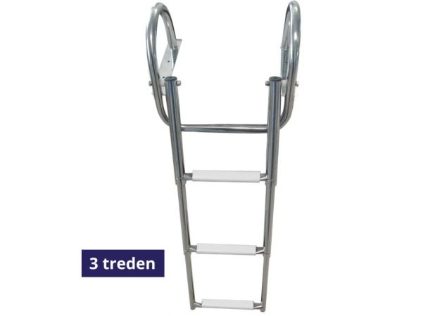 Zwemtrap Telescopische - 3 treden - open lengte 889mm - 360x370mm