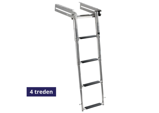 Zwemtrap Inschuifbaar  4 treden - 303x418mm  - open lengte 935mm