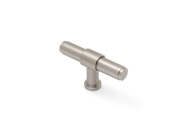 Meubelknop Plain 'Kingston' - PVD Mat vernikkeld - 80mm - AW838P-80-SNPVD