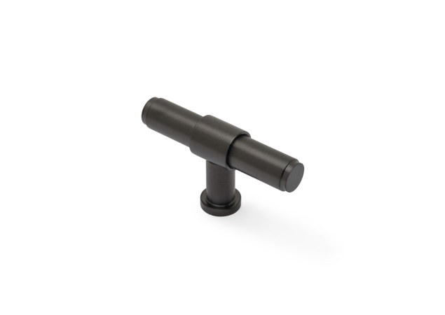 Meubelknop Plain 'Kingston' - PVD Antraciet - 80mm - AW838P-80-DBZPVD