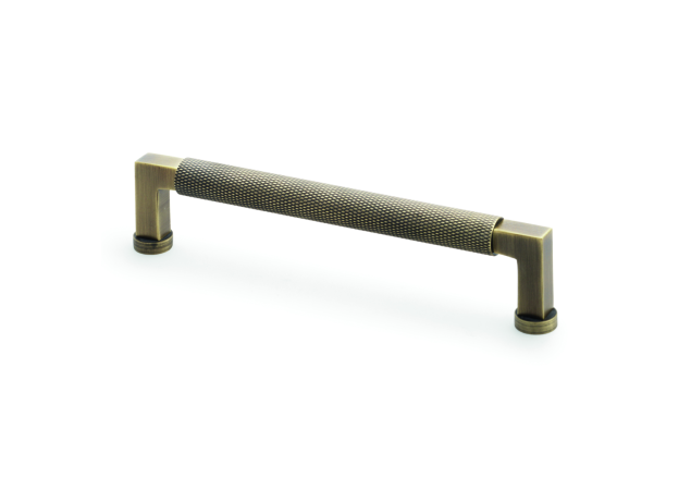 Meubelgreep Knurled 'Camille' - Antiek messing - 176x40x160mm - AW819-160-AB